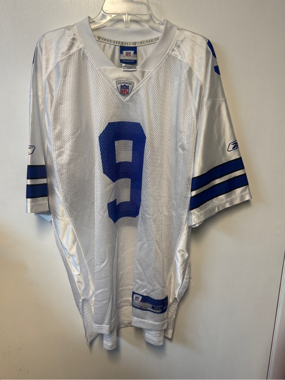 Men's Reebok Dallas Cowboys #9 Tony Romo White Jersey Sz XL